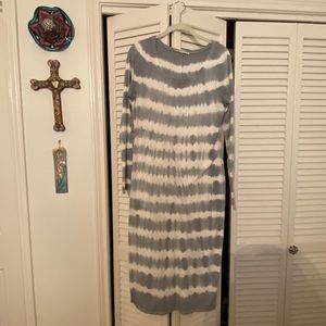 Long Tie-dyed t-shirt dress.